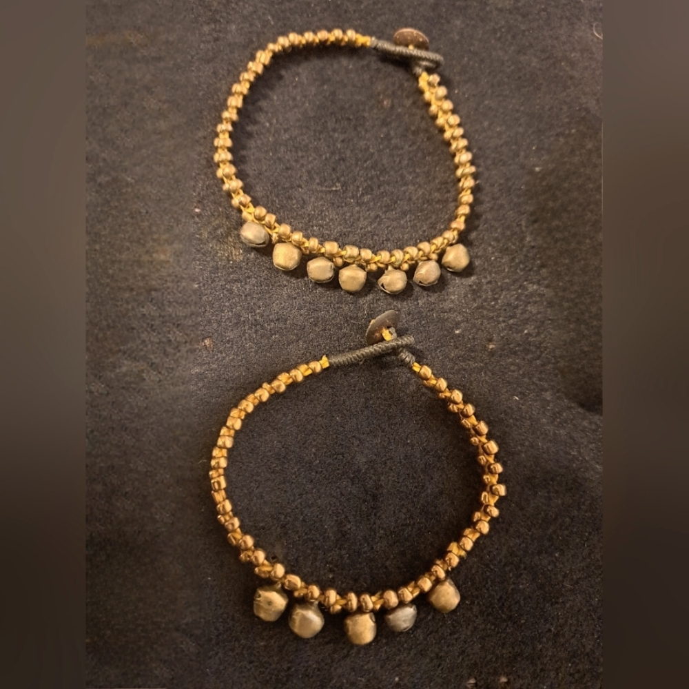 Beads & Bells Bracelet/Anklet set.